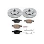 PowerStop KOE1377 OE Stock Replacement Low-Dust Ceramic Brake Pad and Rotor Kit