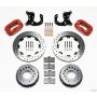 Wilwood 140-2115-DR Forged Dynalite P/S Rear Kit Drilled Red Big Ford 2.36in Offset