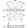 StopTech Performance 06-11 Honda Civic Sedan Hybrid Front Brake Pads