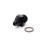FRAGOLA FRG495110-BL #4 x 9/16-18 (#6) Radius O-Ring Fitting Black