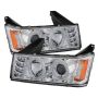 SPYDER 5074157 Projector Headlights - LED Halo - Chrome