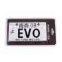 NRG Mini JDM Style Aluminum License Plate (Suction-Cup Fit/Universal) - EVO