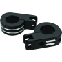 Bikers Choice 502319 Black Billet Highway Peg Mounts for 1.25 Inch Engine Guard Universal Custom Pr