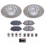 PowerStop SC7301 Semi-Coated Rotor and Low-Dust Ceramic Brake Pad Kit