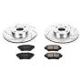 PowerStop K2353 Z23 Daily Driver Carbon-Fiber Ceramic Brake Pad and Drilled & Slotted Rotor Kit