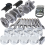 Eagle 35130060 Chevrolet 350 2-Piece Rear Seal +.060 Bore 4340 Steel Rotating Assembly Kit