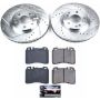 PowerStop K6335 Z23 Daily Driver Carbon-Fiber Ceramic Brake Pad and Drilled & Slotted Rotor Kit