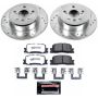 PowerStop K1069-36 Z36 Truck and SUV Carbon-Fiber Ceramic Brake Pad and Drilled & Slotted Rotor Kit