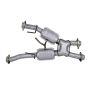 BBK Performance Parts 1810 1979-1993 MUSTANG 5.0 SHORT MID X PIPE W/ CATS FOR BBK 1531/0 HEADERS