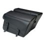 Willie & Max 59589-00 Universal Black Jack Large Slant Saddlebag Set (16 in L x 11 in H x 6.5 in W) - Black