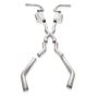 Stainless Works CA679LSD Chevy Camaro 1967-69 Exhaust 3in Stainless with X-Pipe