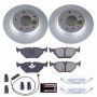 PowerStop CRK502 Genuine Geomet Coated Rotor and Carbon-Fiber Ceramic Brake Pad Kit