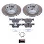 PowerStop SC6656 Semi-Coated Rotor and Low-Dust Ceramic Brake Pad Kit