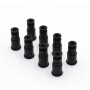 BLOX Racing 14mm Adapter Top (1in) w/Viton O-Ring & Retaining Clip (Set of 8)