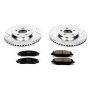 PowerStop K1380 Z23 Daily Driver Carbon-Fiber Ceramic Brake Pad and Drilled & Slotted Rotor Kit
