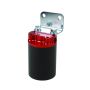 Aeromotive 12317 SS Series Billet Canister Style Fuel Filter Anodized Black/Red - 10 Micron Fabric Element