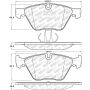 Stoptech 305.10610 06-16 BMW 325i Street Select Brake Pads - Front