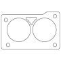 Cometic Gasket C15016-060 Cometic GM LT1/LT4 Gen-2 Small Block V8 .060in KF Throttle Body Gasket