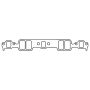 Cometic Gasket C5544-043 Cometic Chevy Gen1 Small Block V8 .043in CFM-20 Intake Mani Gskt Set