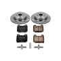 PowerStop KOE2913 OE Stock Replacement Low-Dust Ceramic Brake Pad and Rotor Kit
