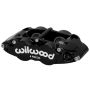 Wilwood 120-14438-BK Caliper Forged Narrow Superlite FNSL4R-DS Dust Seal 1.12/1.12 1.10in Rotor Width - Black