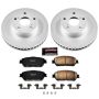 PowerStop CRK5431 Genuine Geomet Coated Rotor and Low-Dust Ceramic Brake Pad Kit