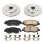 PowerStop CRK1239 Genuine Geomet Coated Rotor and Low-Dust Ceramic Brake Pad Kit