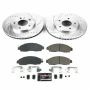 PowerStop K8275 Z23 Daily Driver Carbon-Fiber Ceramic Brake Pad and Drilled & Slotted Rotor Kit