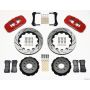Wilwood 140-10830-DR AERO6 Front Hat Kit 14.00 Drilled Red 2005-2014 Mustang