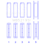 King 91-92 281CI 4.6L V8 Romeo with Cast Iron Block SOHC 16 Valves (Size STD) Main Bearing Set