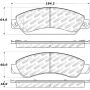Stoptech 305.10920 Street Select Brake Pads - Front