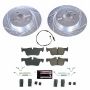PowerStop K8111 Z23 Daily Driver Carbon-Fiber Ceramic Brake Pad and Drilled & Slotted Rotor Kit