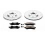 PowerStop K1304 Z23 Daily Driver Carbon-Fiber Ceramic Brake Pad and Drilled & Slotted Rotor Kit