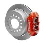 Wilwood 140-15603-R Small Ford 11 in. Forged Dynapro Low-Profile Rear Parking Brake Kit (Red Calipers)