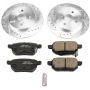 PowerStop K6106 Z23 Daily Driver Carbon-Fiber Ceramic Brake Pad and Drilled & Slotted Rotor Kit