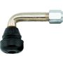 BikeMaster 151415 Valve Stem 90Deg Chrome w/Rubber Ea