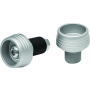 Kuryakyn 3816 Lodestar Front Axle Slider Silver
