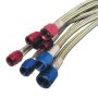 Nitrous Express 12073 6AN (6FT) STAINLESS STEEL BRAIDED HOSE (RED)