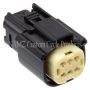 NAMZ NM-33472-0601 07-23 Molex MX-150 6-Position Female Connector R Side Handlebar Control - Black (HD 72414-07BK)