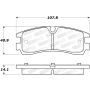 Stoptech 305.07540 Street Select Brake Pads - Rear