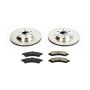 PowerStop KOE2057 OE Stock Replacement Low-Dust Ceramic Brake Pad and Rotor Kit