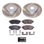PowerStop SC8404 Semi-Coated Rotor and Low-Dust Ceramic Brake Pad Kit