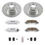 PowerStop K3124-26 Z26 Street Performance Ceramic Brake Pad and Drilled & Slotted Rotor Kit