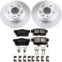 PowerStop CRK709 Genuine Geomet Coated Rotor and Low-Dust Ceramic Brake Pad Kit