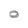 Vibrant One Ear Stepless Pinch Clamps 6.0-7.0mm clamping range (Pack of 10) SS 5mm band width
