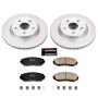 PowerStop CRK5886 Genuine Geomet Coated Rotor and Low-Dust Ceramic Brake Pad Kit