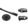 Ridetech 12319505 Steering column u-joint kit for 1965-1978 F-100, stock column to 79-93 Mus rack.