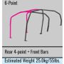 Cusco SFTY21 4-Passenger 6-Point Dash-THROUGH Roll Cage Mitsubishi Evo 10 CZ4A (S/O/No Cancel)