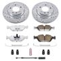 PowerStop K867-26 Z26 Street Performance Ceramic Brake Pad and Drilled & Slotted Rotor Kit