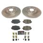 PowerStop K8432 Z23 Daily Driver Carbon-Fiber Ceramic Brake Pad and Drilled & Slotted Rotor Kit